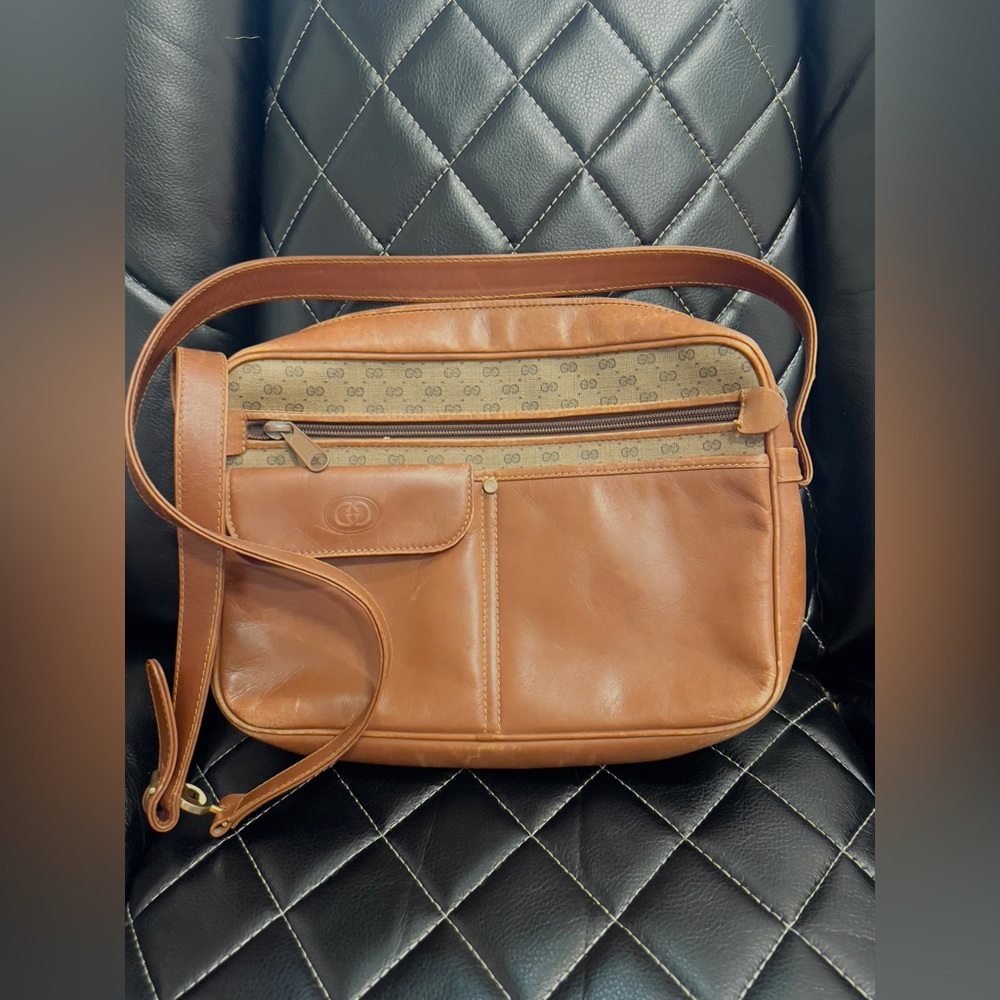 Gucci Vintage Leather Bag - COPY